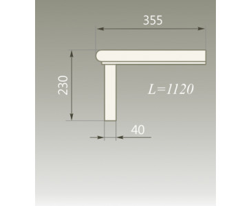 Проступь Л-ПРСТ.355.П, цвет красный-кирпич