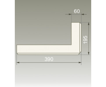 Блок цокольный БЛ-Ц.390.195У, цвет темно-коричневый