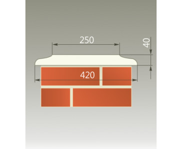 Колпак бетонный НЭ-К.420.250, цвет белый