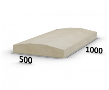 Парапетная крышка из бетона НЭ-НК.500.150, цвет персиковый